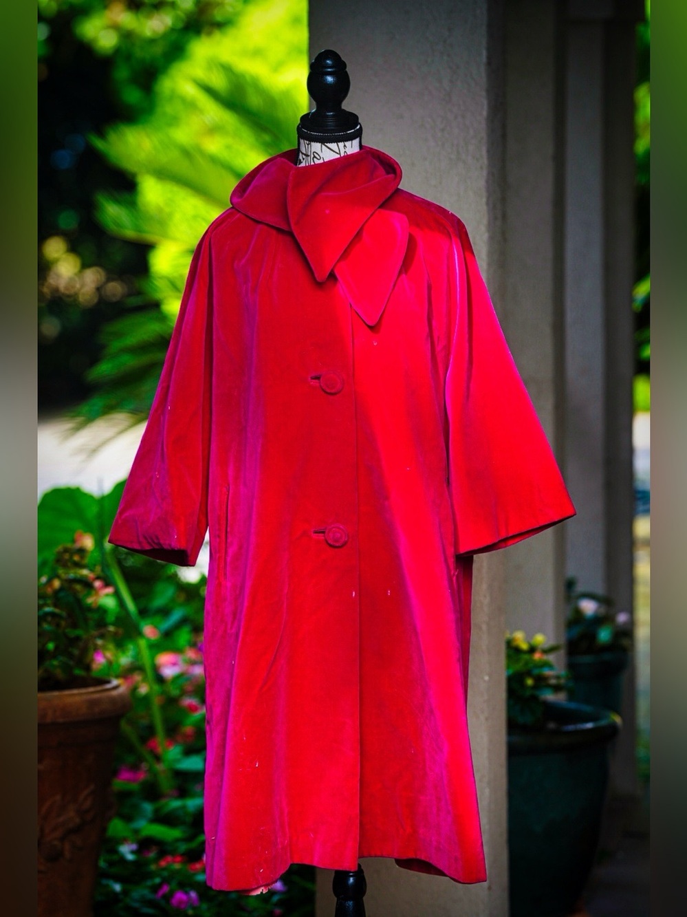 Sport Ease Fashions Red Velvet Coat – Made in Canada - Picture 4 of 12